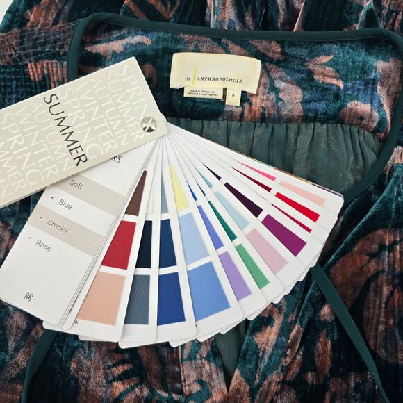 Anthropologie XI Faustine Floral Velvet Blouse – Size S - Fairycore/ Whimsigoth - Picture 5 of 8